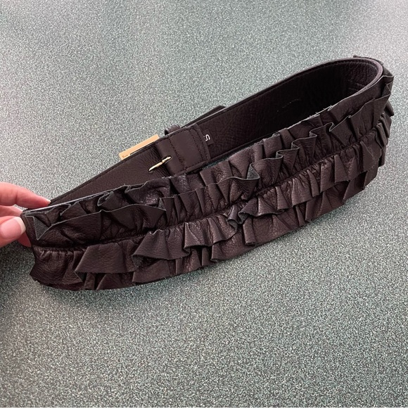 Below The Belt Vintage Pebbled Leather Belt - Picture 1 of 9